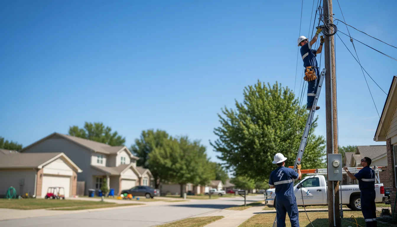 Residential electrician providing installation services in Mears, MI